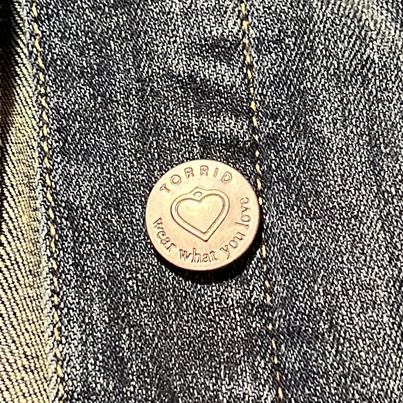 TORRID Denim Hooded Jacket - Picture 6 of 9